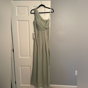One shoulder bridesmaid dress